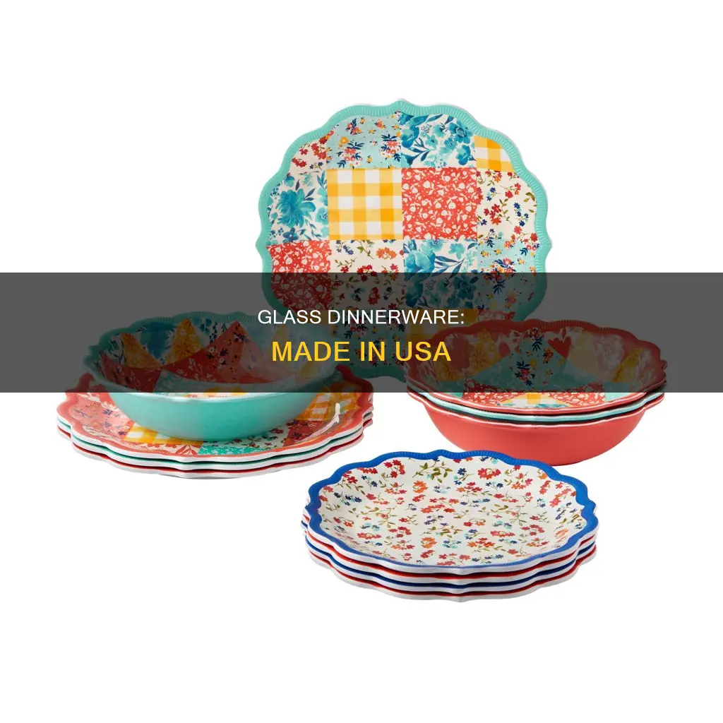 us made glass dinnerware sets