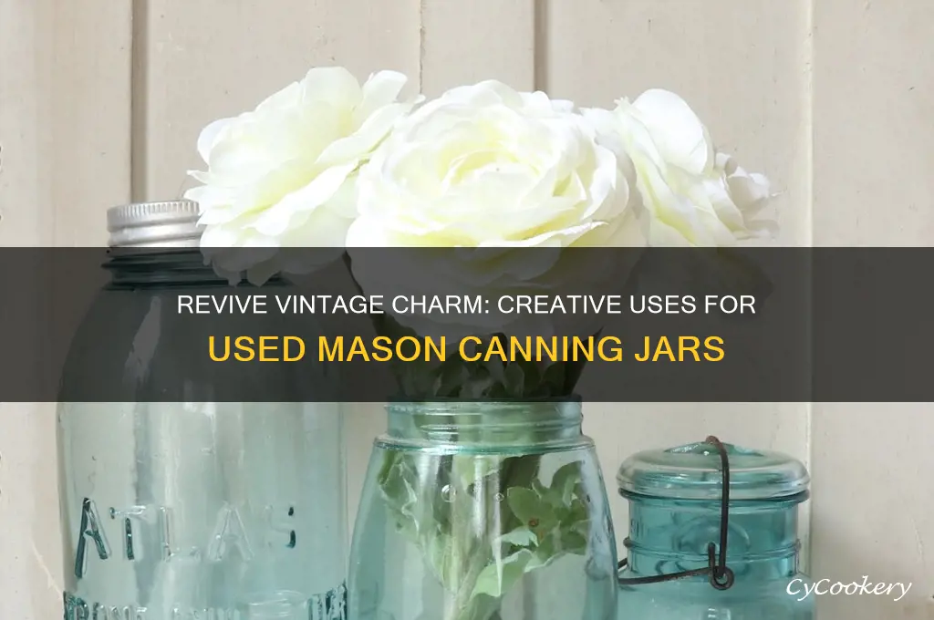used mason canning jars