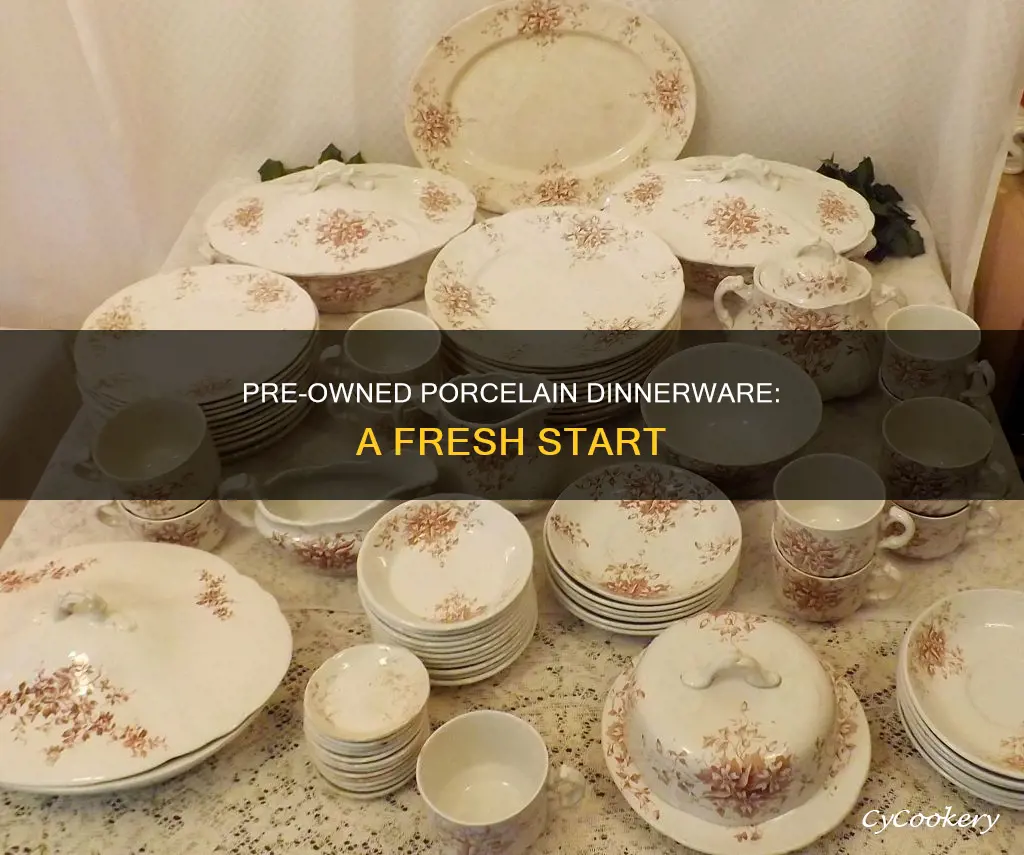 used porcelain dinnerware sets