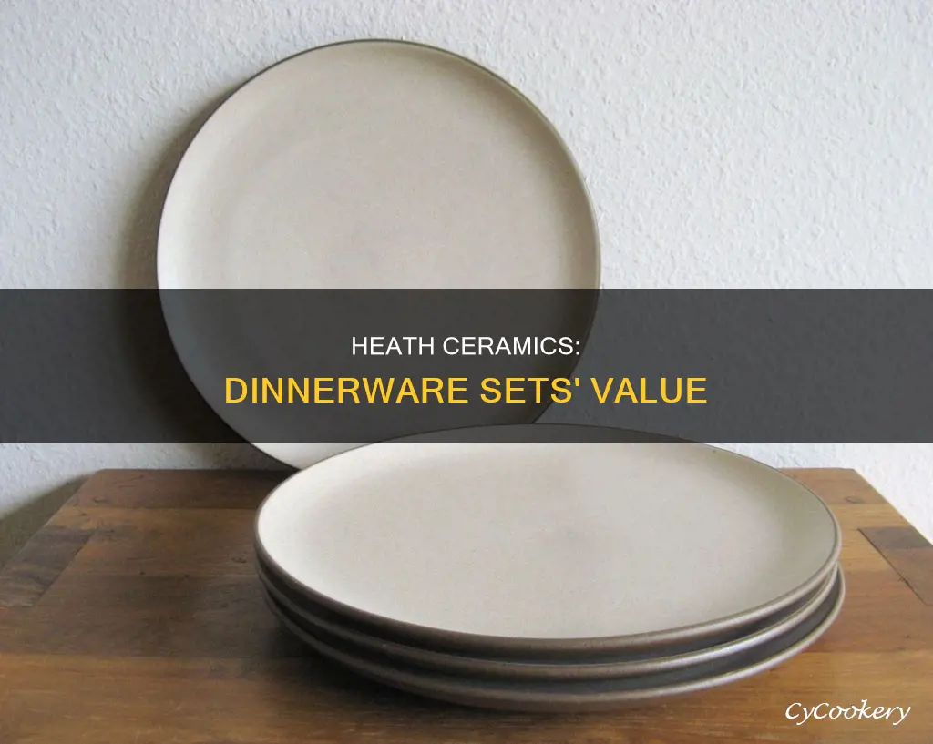 value of heath dinnerware sets