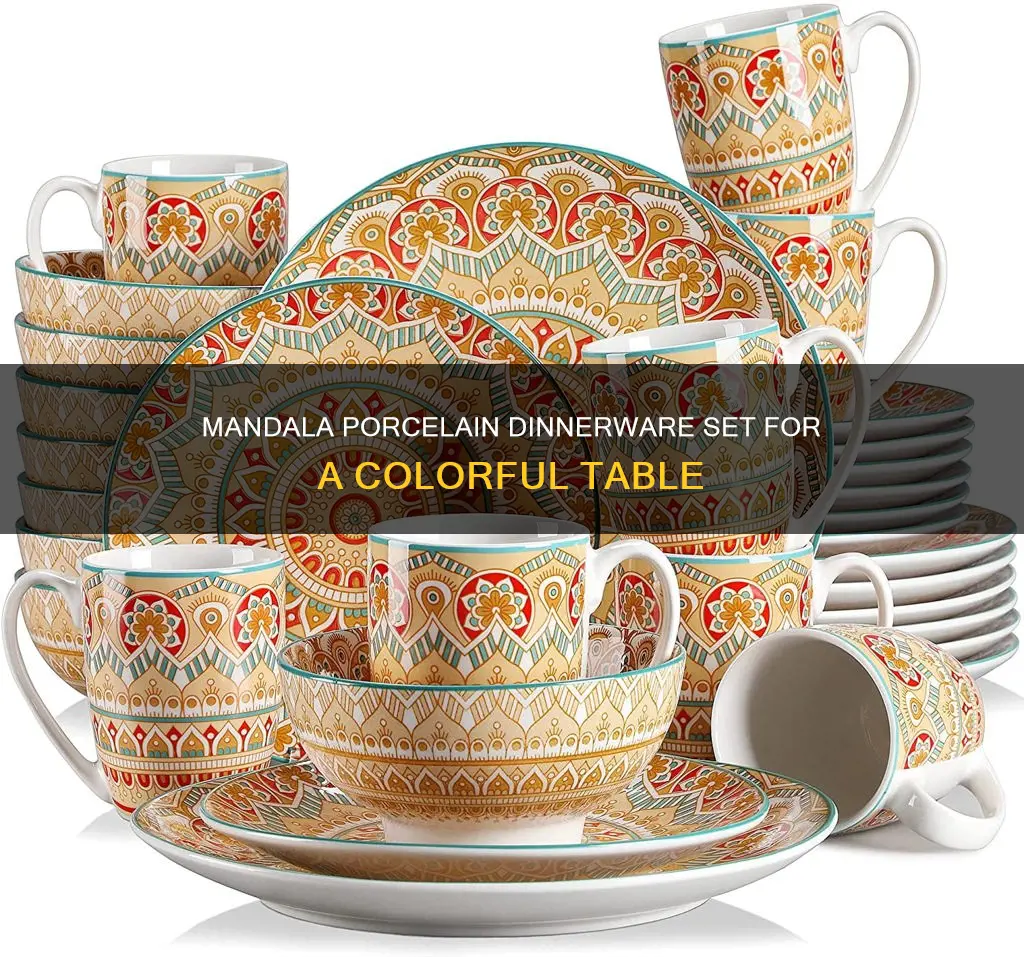 vancasso mandala bohemian porcelain dinnerware set