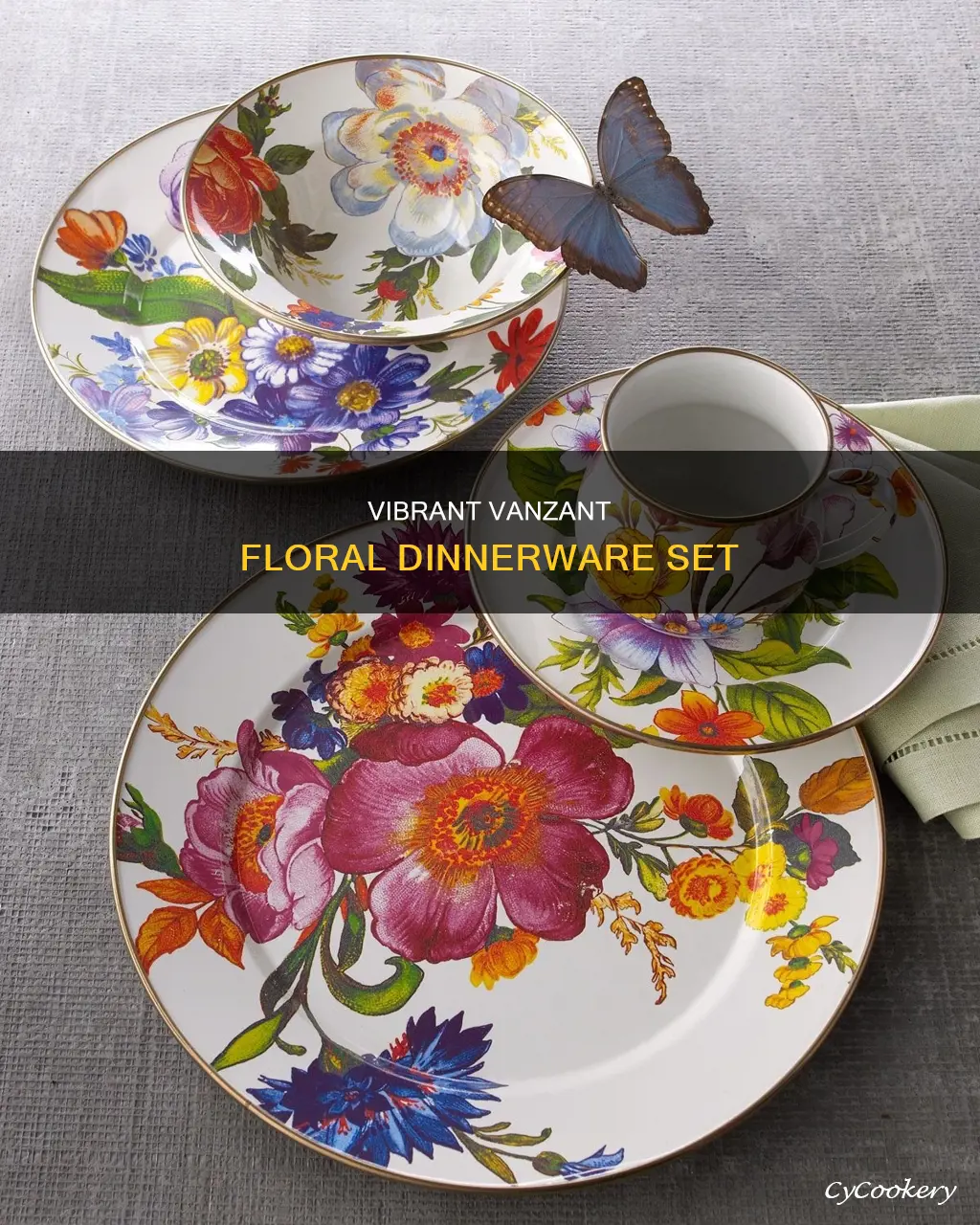 vanzant floral 16 piece dinnerware set