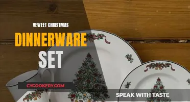 Veweet Christmas Dinnerware: Festive Tableware