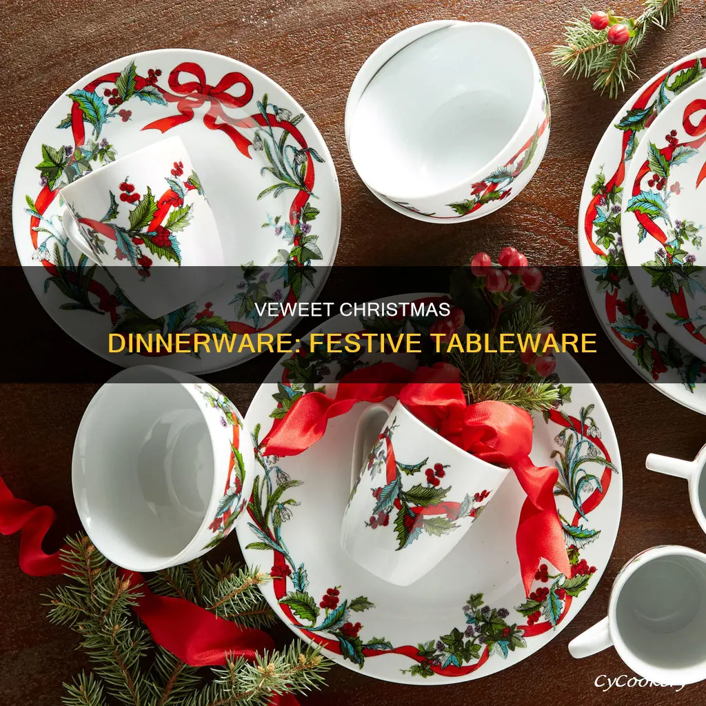 veweet christmas dinnerware set