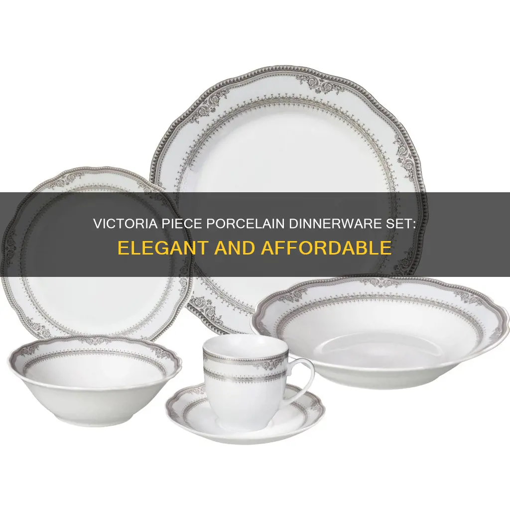 victoria piece porcelain dinnerware set 24 lorren home trends