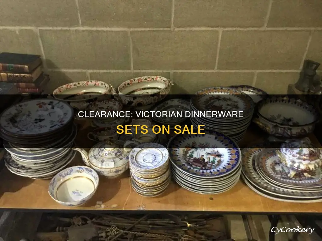 victorian dinnerware sets clearence