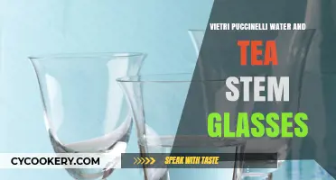 Elegant Vietri Puccinelli Water & Tea Stem Glasses: A Stylish Tableware Upgrade