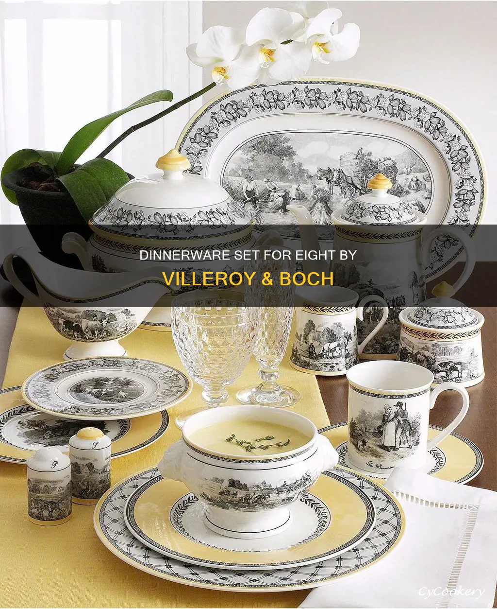 villaroy and boch 8 piece dinnerware set