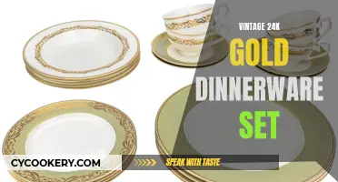 Luxurious Vintage Gold Dinnerware Set