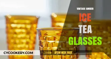 Charming Vintage Amber Ice Tea Glasses: A Nostalgic Summer Essential