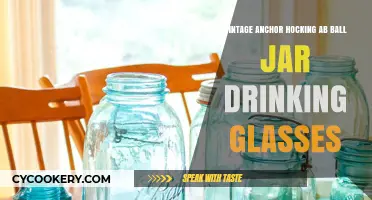 Vintage Anchor Hocking Ab Ball Jar Glasses: Charming Retro Drinkware