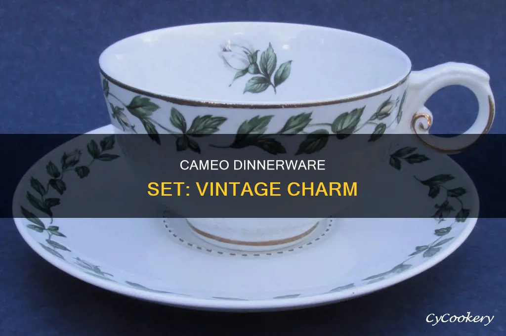 vintage cameo dinnerware set