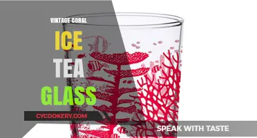 Charming Vintage Coral Ice Tea Glass: A Nostalgic Summer Essential
