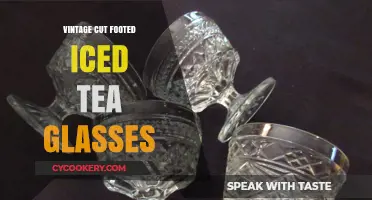 Elegant Vintage Cut Footed Iced Tea Glasses: Timeless Summer Charm