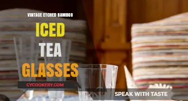 Elegant Vintage Etched Bamboo Iced Tea Glasses: Timeless Summer Charm