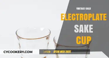 Elegant Vintage Gold Electroplated Sake Cup: A Timeless Japanese Treasure