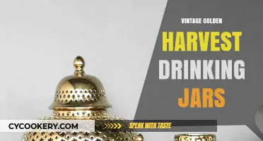Vintage Golden Harvest Drinking Jars: Rustic Charm for Modern Sips