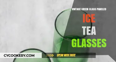 Charming Vintage Green Glass Paneled Ice Tea Glasses: A Nostalgic Delight