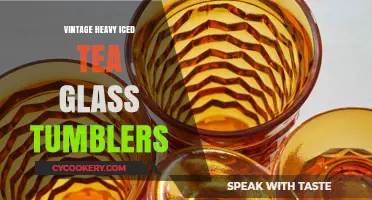Vintage Heavy Iced Tea Glass Tumblers: Timeless Elegance for Refreshing Sips