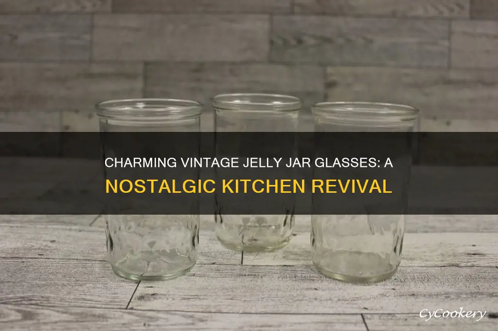 vintage jelly jar glasses