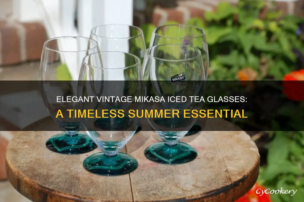 vintage mikasa iced tea glasses