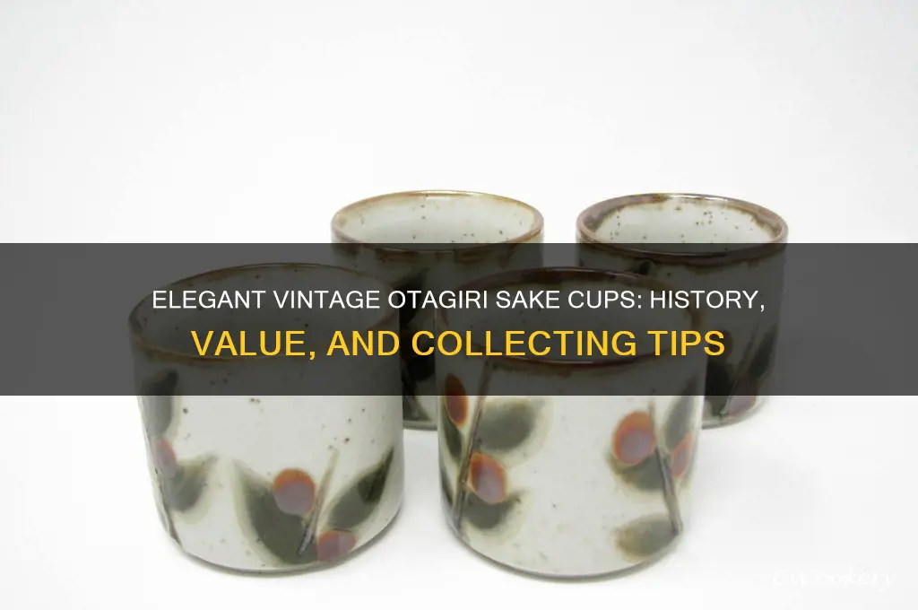 vintage otagiri sake cups