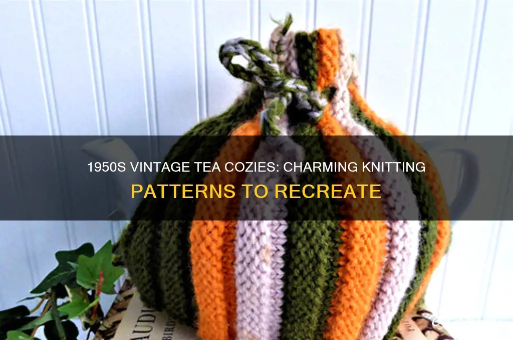 vintage tea cozies knitting patterns 1950