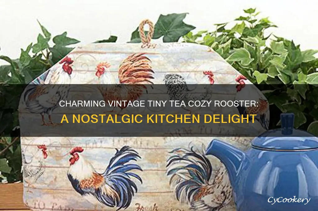 vintage tiny tea cozy rooster