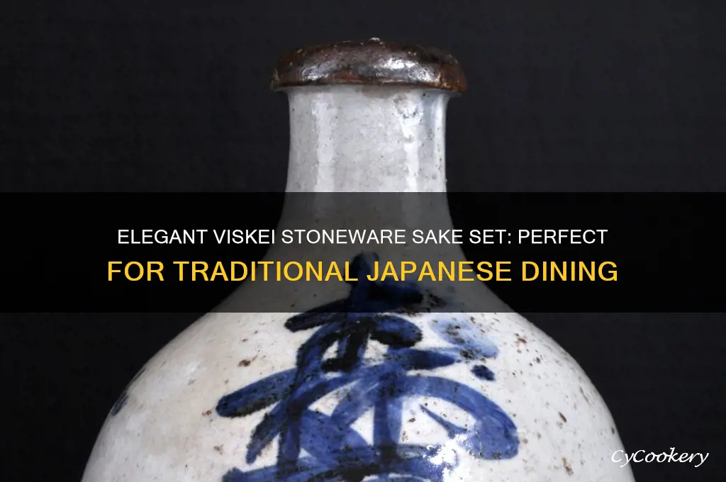 viskei stone ware sake set