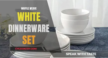 White Waffle Weave Dinnerware Set