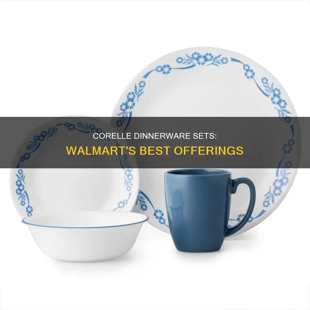 walmaart corelle dinnerware sets