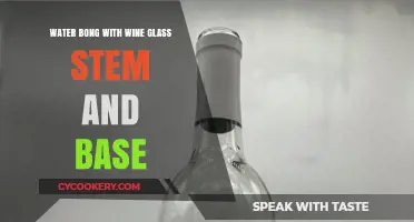 Elegant Water Bong Design: Wine Glass Stem and Base Fusion