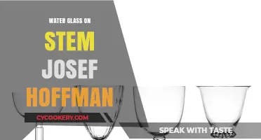 Josef Hoffman's Water Glass on Stem: A Timeless Design Masterpiece