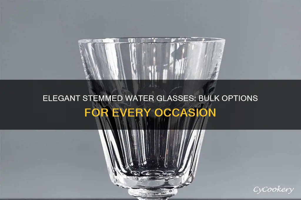 water glasses with stem bulk