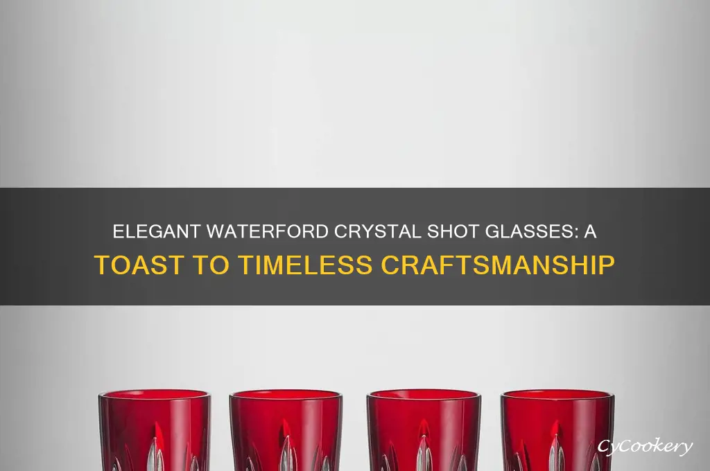 waterford crystal shot glasses