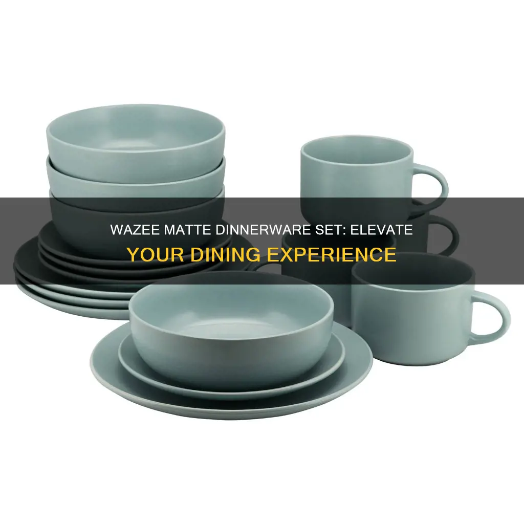 wazee matte dinnerware set