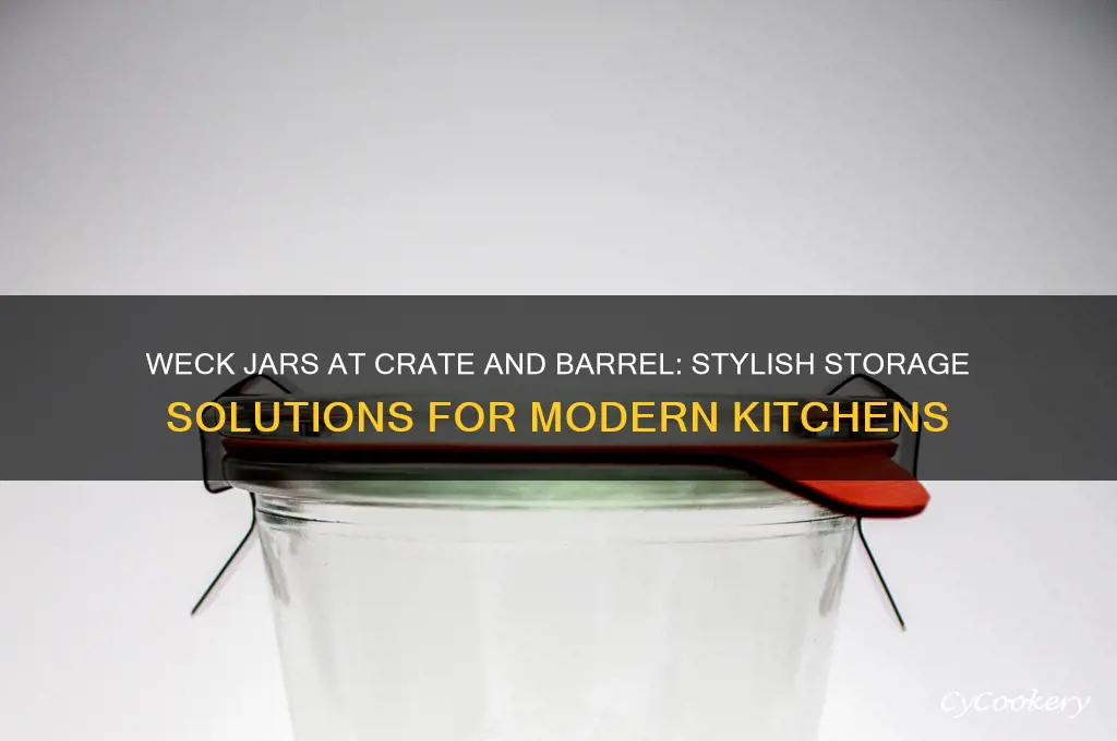 weck jars crate and barrel