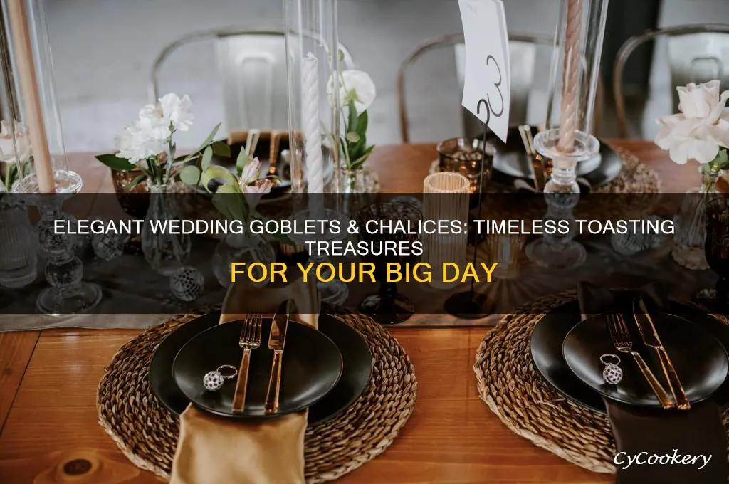 wedding goblets chalices