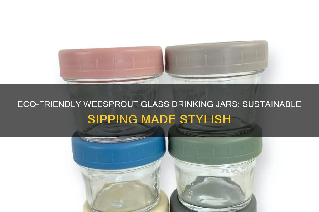 weesprout glass drinking jars