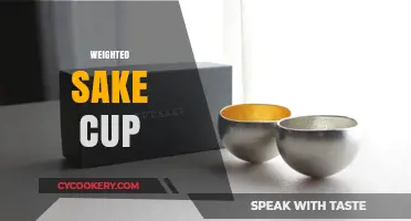 Elegant Weighted Sake Cup: Enhancing Tradition and Drinking Experience