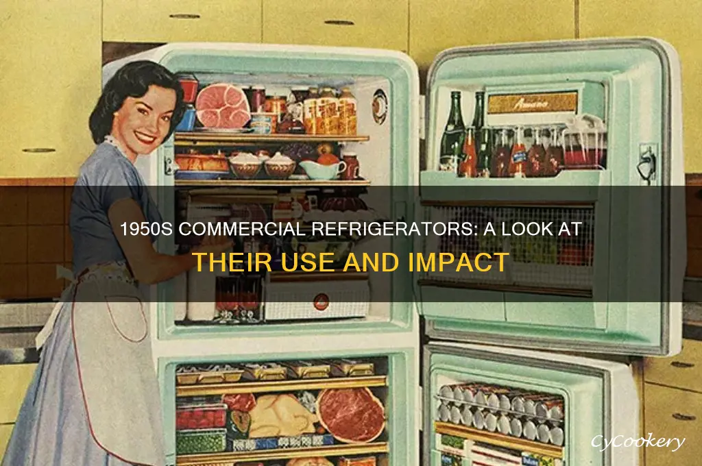 were commercial refrigerators used in the 50s