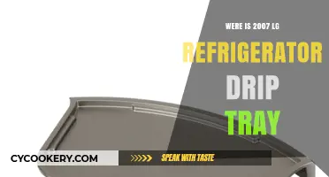 Where to Find the Drip Tray in Your 2007 LG Fridge