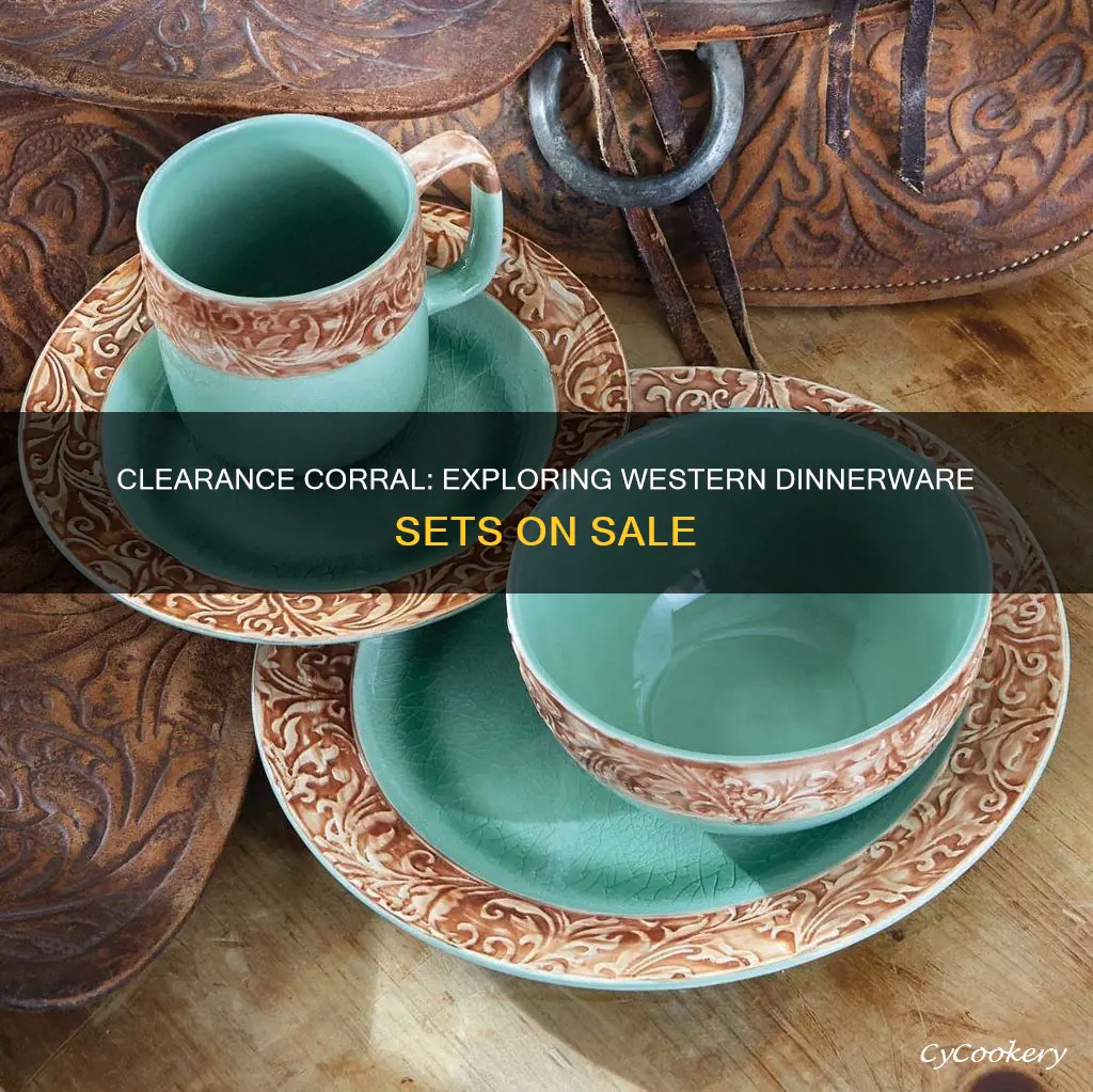 western dinnerware sets clearance