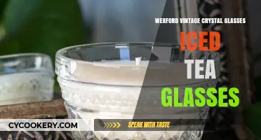 Elegant Wexford Vintage Crystal Glasses for Iced Tea Lovers
