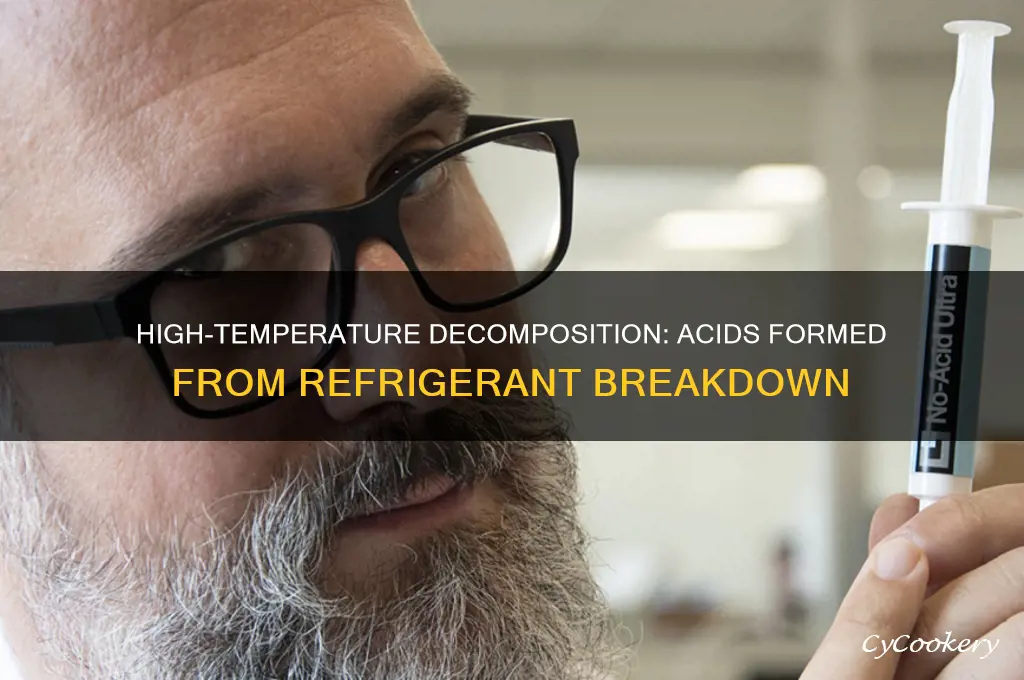 what acids can refrigerant decompose into high temperatures
