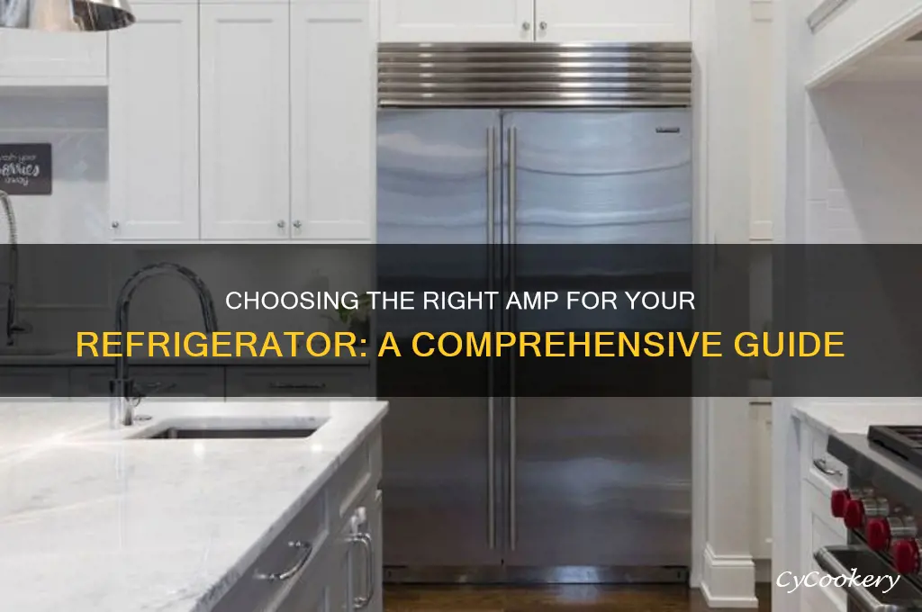 what amp to use on a refrigerator