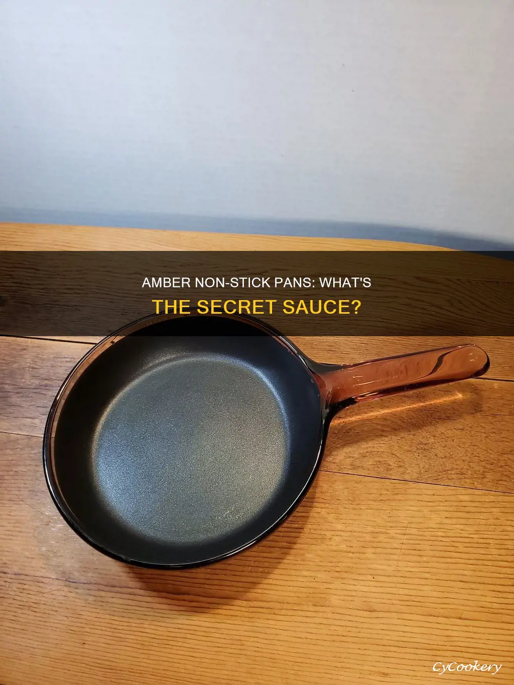 what are amber non stick pans made of