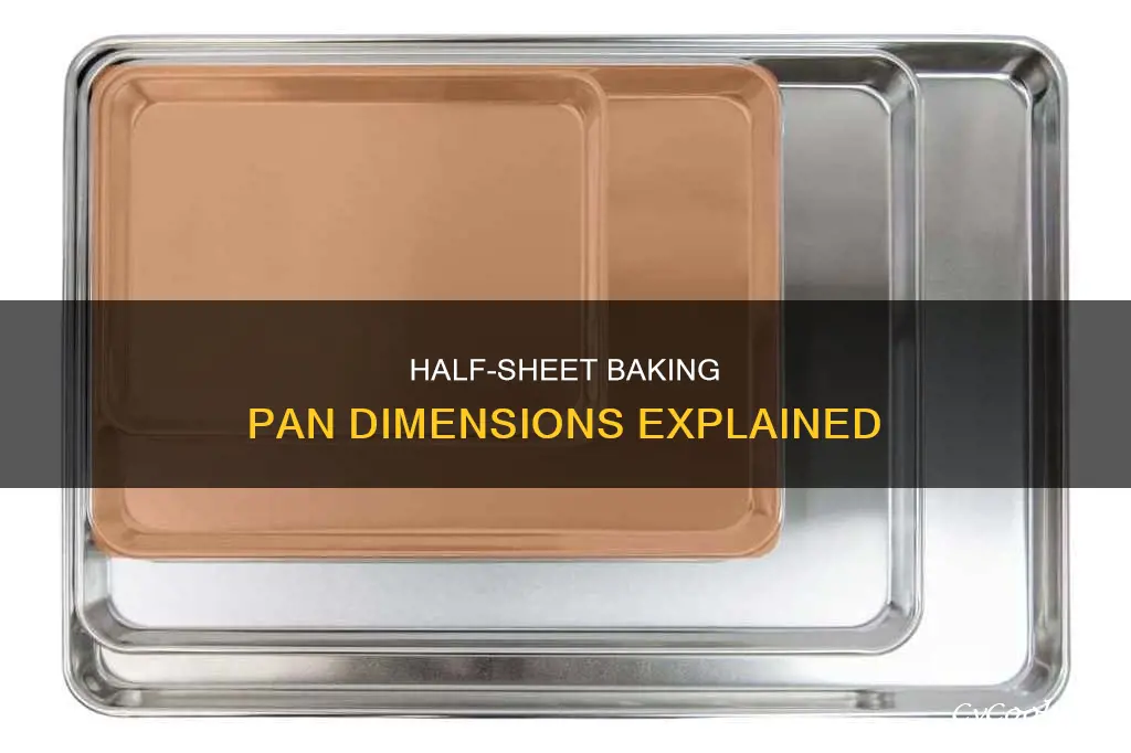 what are dimensions of half size baking pans