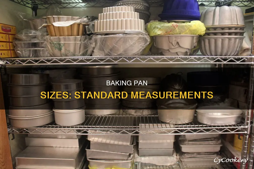 what are standard baking pan sizes