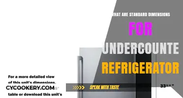Standard Undercounter Refrigerator Dimensions: A Comprehensive Guide for Homeowners